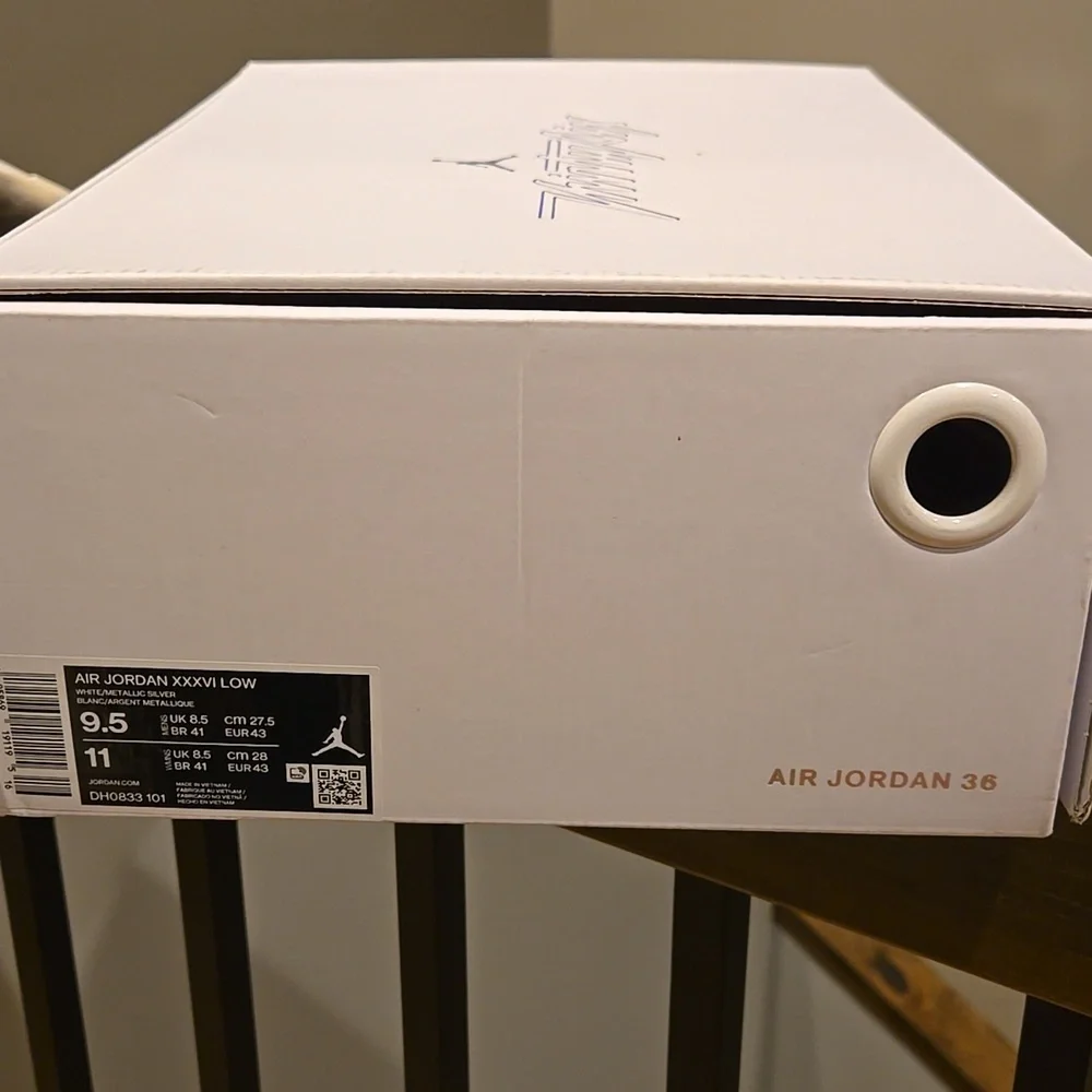 Air Jordan 36 Pure Money Low Sneakers 9.5 Box Authentic Streetwear
